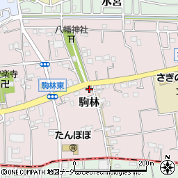 埼玉県ふじみ野市駒林周辺の地図