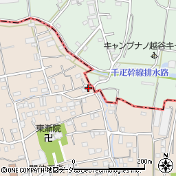 埼玉県草加市柿木町1397周辺の地図
