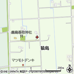 茨城県稲敷郡河内町猿島313周辺の地図