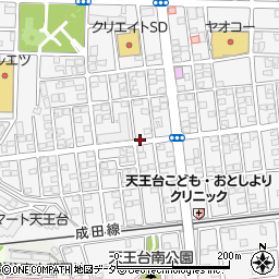 千葉県我孫子市天王台周辺の地図