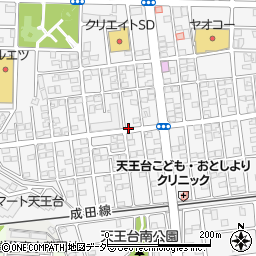 千葉県我孫子市天王台周辺の地図