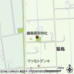 鹿島香取神社周辺の地図