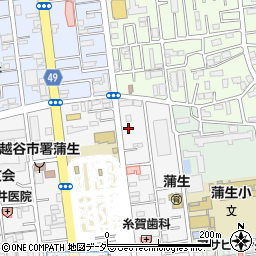 ＮＴＴル・パルクＴＣ越谷蒲生第１駐車場周辺の地図