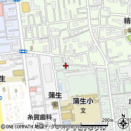 埼玉県越谷市蒲生旭町1-9周辺の地図