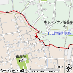 埼玉県草加市柿木町1404周辺の地図