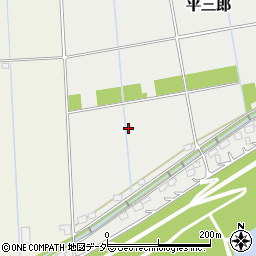 茨城県稲敷郡河内町平三郎周辺の地図