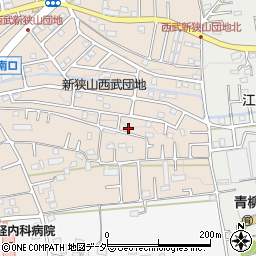 埼玉県狭山市東三ツ木122周辺の地図