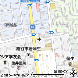埼玉県越谷市蒲生寿町6-88周辺の地図