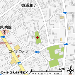 和田公園トイレ周辺の地図