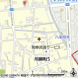 埼玉県越谷市川柳町5丁目60周辺の地図