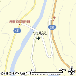 馬瀬村役場　わかあゆ保育園周辺の地図