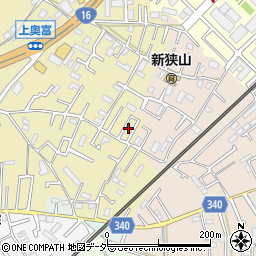 埼玉県狭山市上奥富123周辺の地図