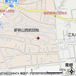 埼玉県狭山市東三ツ木102周辺の地図