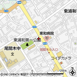 スクールＩＥ東浦和北口校周辺の地図