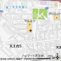 ローヤルクリーニングマルエツ天王台店周辺の地図