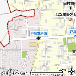 戸塚支所西周辺の地図