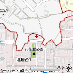 埼玉県川口市北原台1丁目20周辺の地図