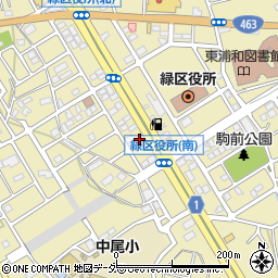 ソフトバンク東浦和周辺の地図