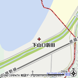 埼玉県さいたま市緑区下山口新田周辺の地図