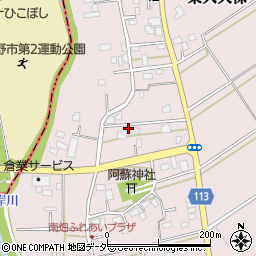 埼玉県富士見市東大久保257周辺の地図