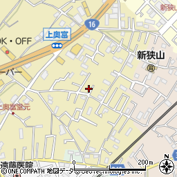埼玉県狭山市上奥富121周辺の地図