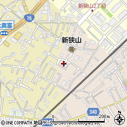 埼玉県狭山市東三ツ木293周辺の地図