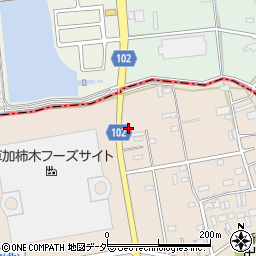 埼玉県草加市柿木町1579-3周辺の地図