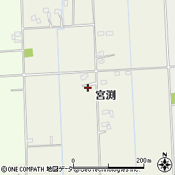 茨城県稲敷郡河内町宮渕276周辺の地図