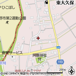 埼玉県富士見市東大久保185周辺の地図