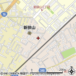 埼玉県狭山市東三ツ木301周辺の地図