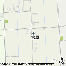 茨城県稲敷郡河内町宮渕272周辺の地図