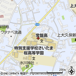 埼玉県立常盤高等学校周辺の地図