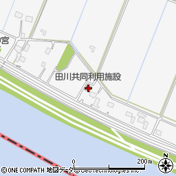 田川共同利用施設周辺の地図