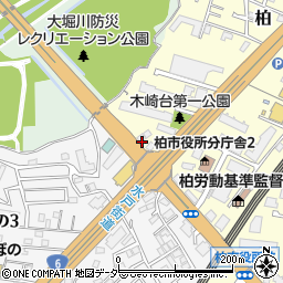 千葉県柏市呼塚周辺の地図