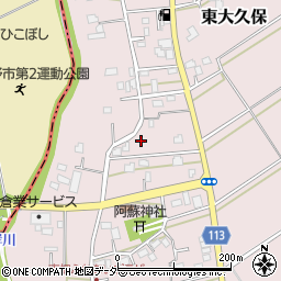 埼玉県富士見市東大久保186周辺の地図