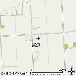 茨城県稲敷郡河内町宮渕271周辺の地図