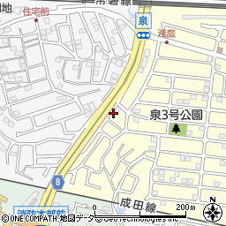 山田金信建設有限会社　建築部周辺の地図