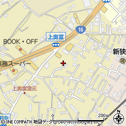 埼玉県狭山市上奥富118周辺の地図