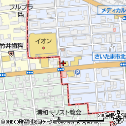 味の民芸 北浦和店周辺の地図