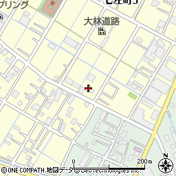 埼玉県越谷市七左町5丁目57周辺の地図