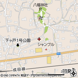 千葉県我孫子市下ケ戸494-2周辺の地図
