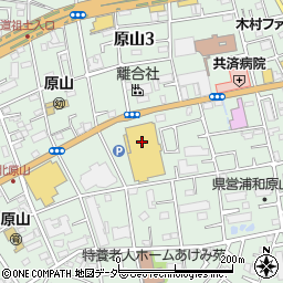 株式会社尾張屋　ドン・キホーテ浦和原山店周辺の地図