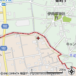 埼玉県草加市柿木町1560-4周辺の地図