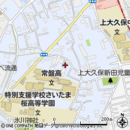 埼玉県さいたま市桜区上大久保491-3周辺の地図