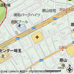 ケーズデンキ浦和原山店周辺の地図