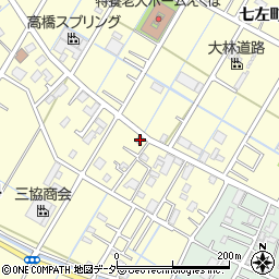 埼玉県越谷市七左町4丁目23周辺の地図