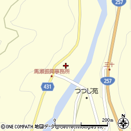 下呂市役所　馬瀬中央公民館周辺の地図