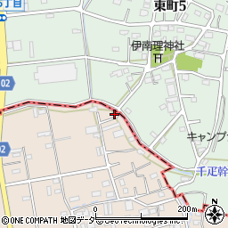 埼玉県草加市柿木町1560-7周辺の地図