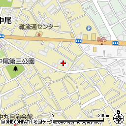 ＮＴＴ東日本埼玉支店中尾電話交換センター周辺の地図