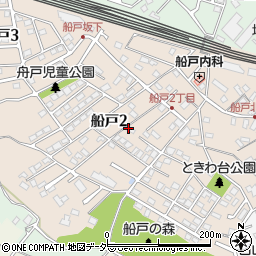 千葉県我孫子市船戸周辺の地図